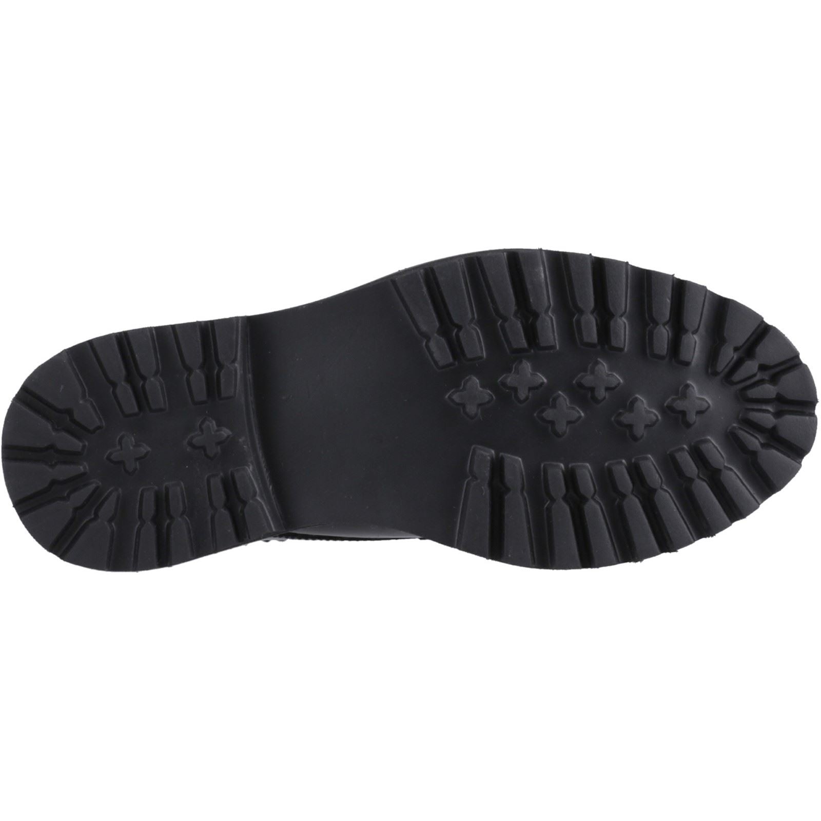 Hush Puppies Gabi Lace Up Mädchen Brogues Aus Schwarzem Leder
