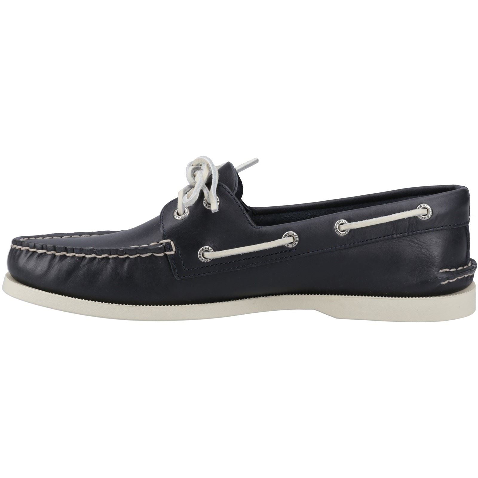 Sperry Authentic 2 Eye Herren Bootsschuhe Aus Leder In Marineblau