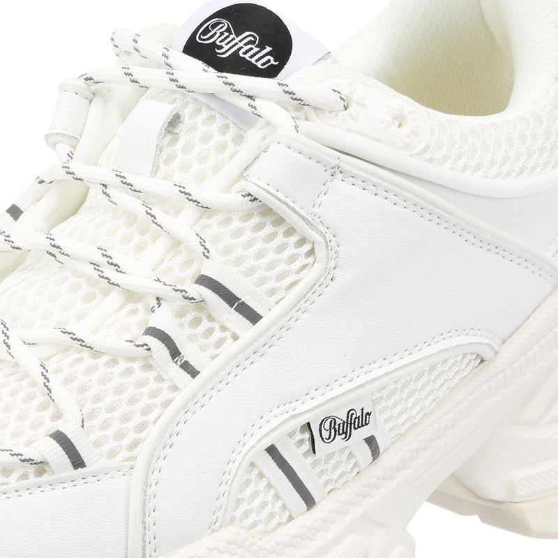 Buffalo Saturn Lace Damen Weiße Turnschuhe