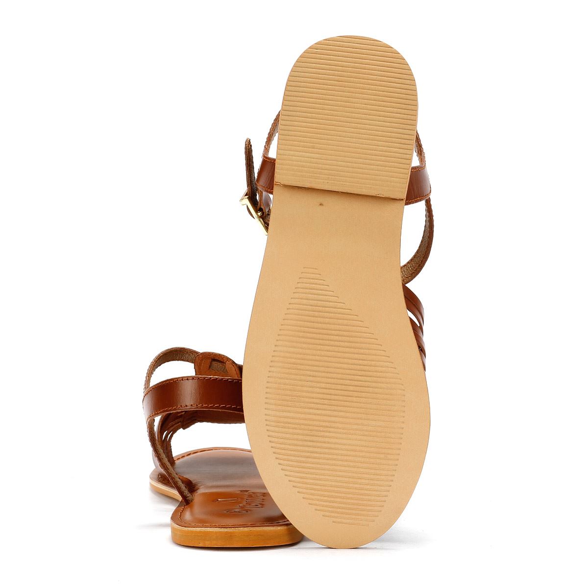 Tower London Hurache Damen Sandalen Aus Braunem Leder