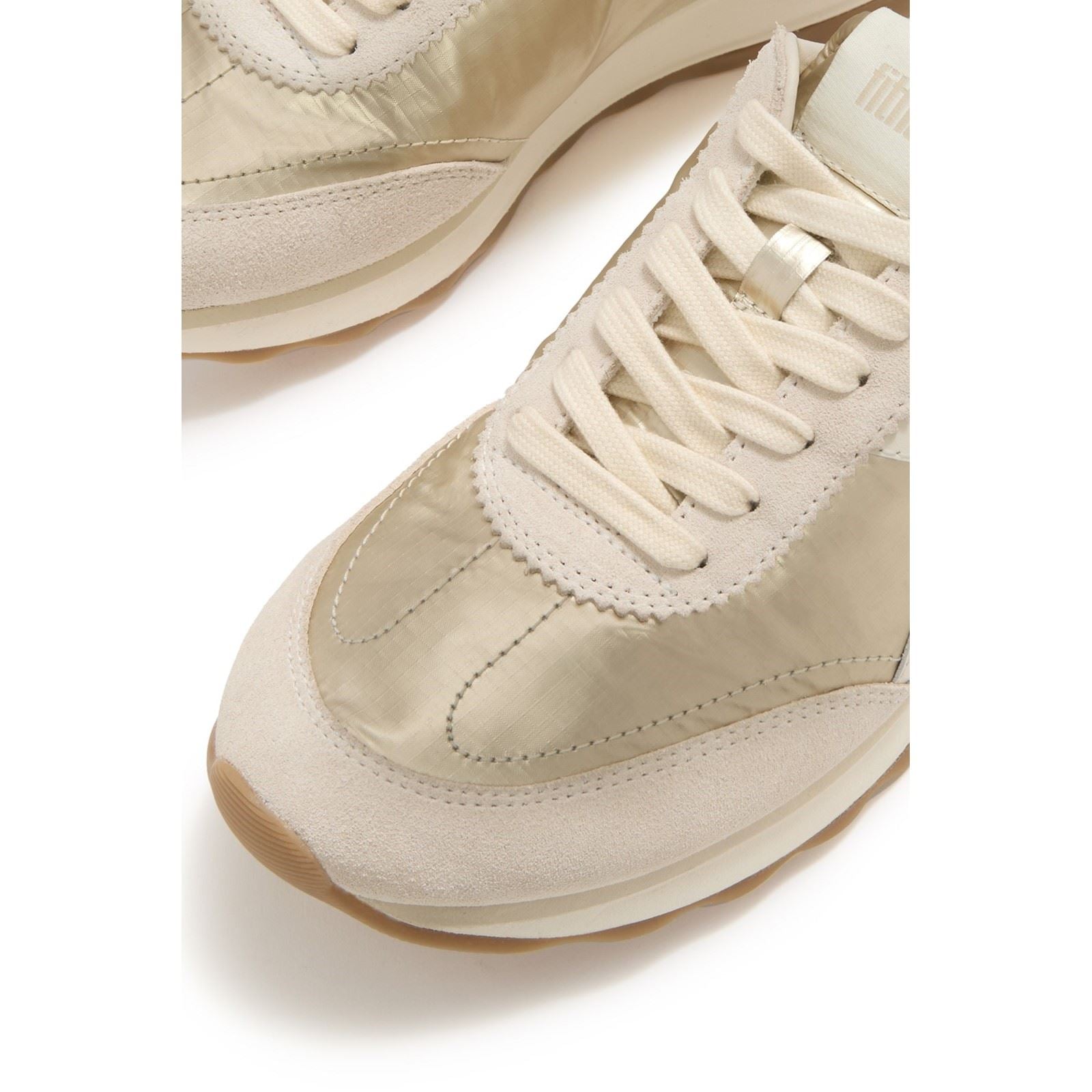 Fitflop Retro-Q FF Nylon Damen Platino Sneakers