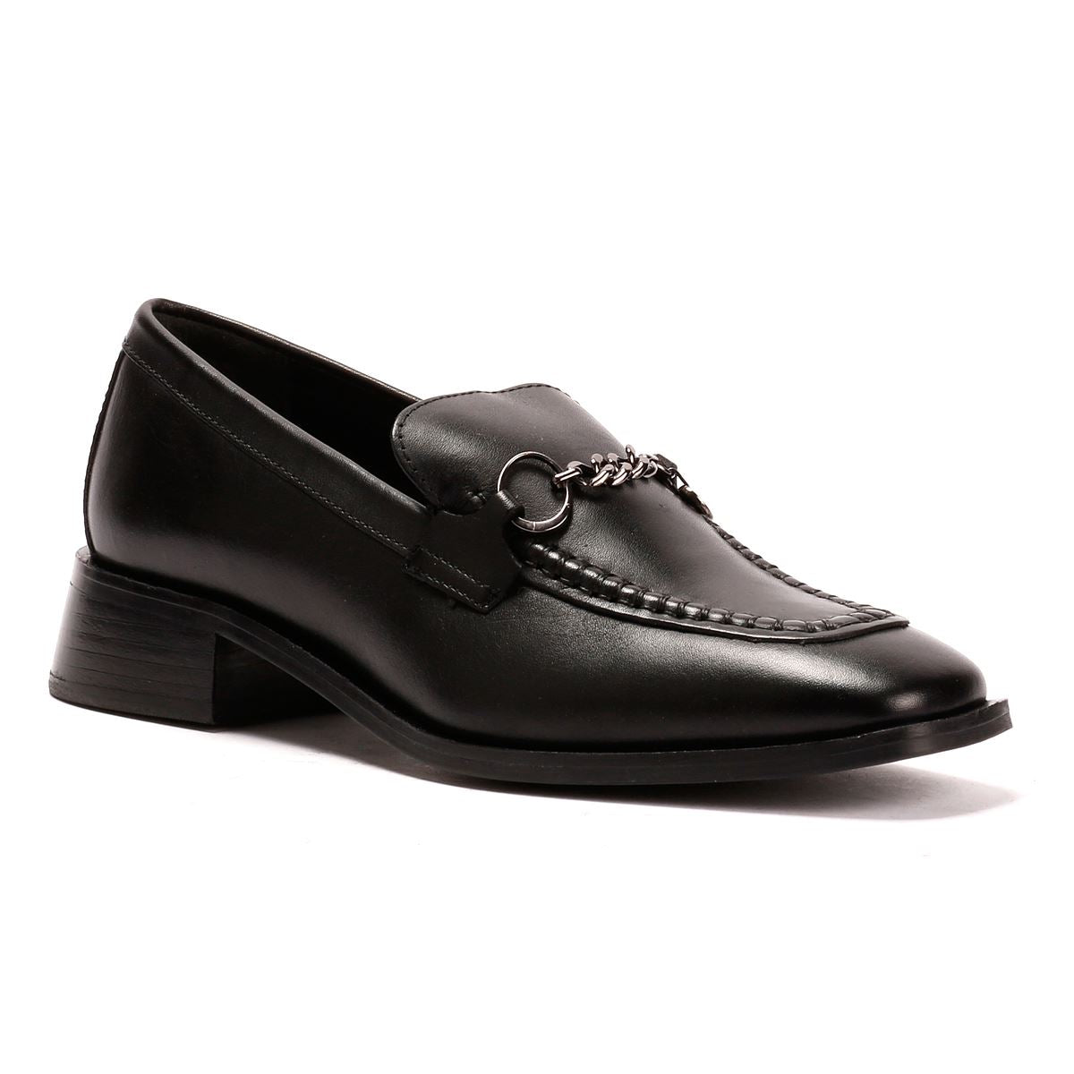 Osprey London The Islington Leder Damen Schwarze Slipper