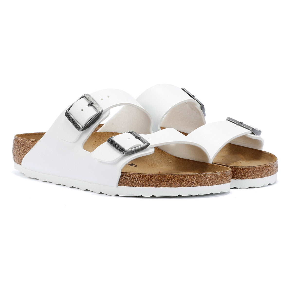 Birkenstock Arizona Birko-Flor Damen Weiße Regulär Sandalen