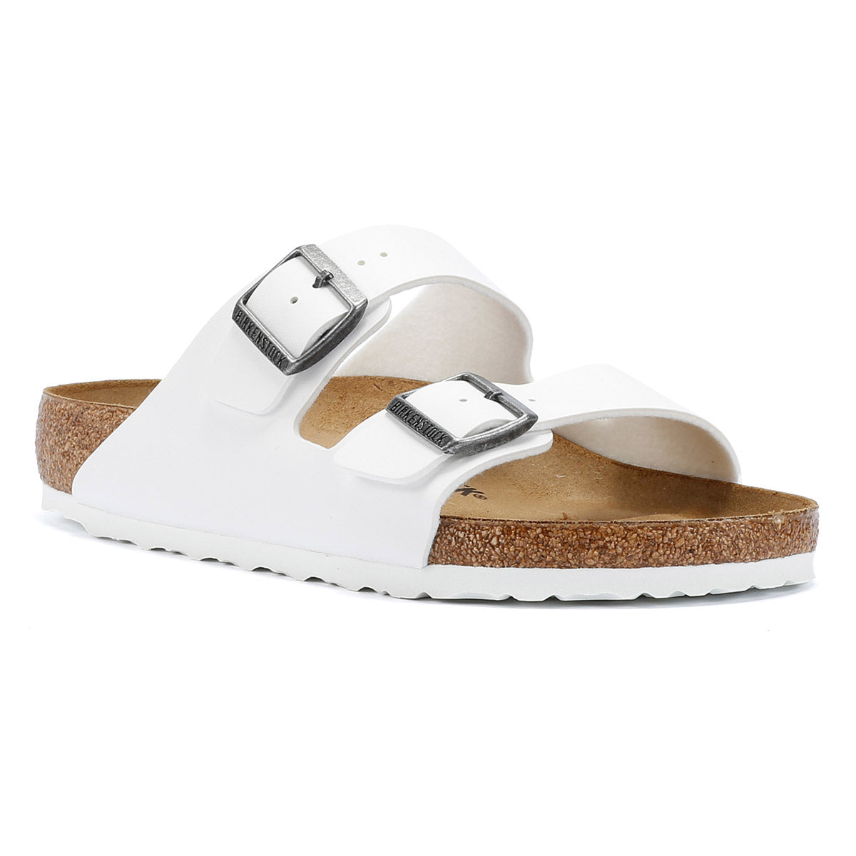 Birkenstock Arizona Birko-Flor Damen Weiße Regulär Sandalen