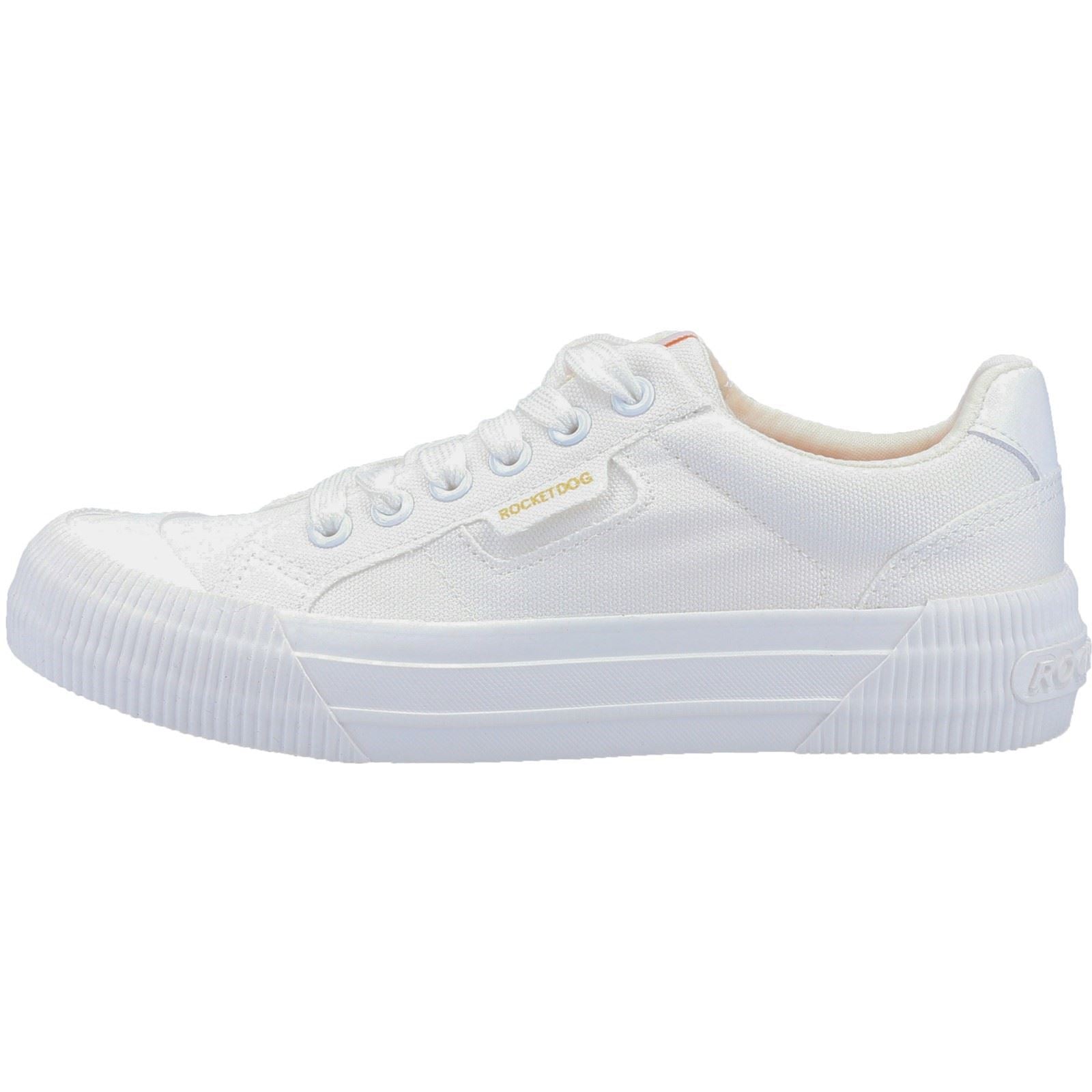Rocket Dog Cheery Stoff Damen Weiße Turnschuhe