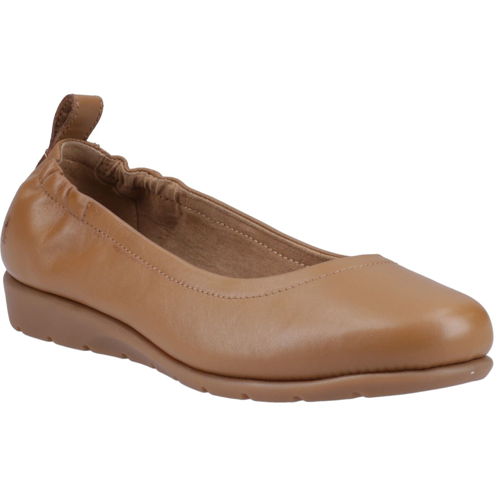 Hush Puppies Skylar Damen Flache Schuhe Aus Leder In Tan