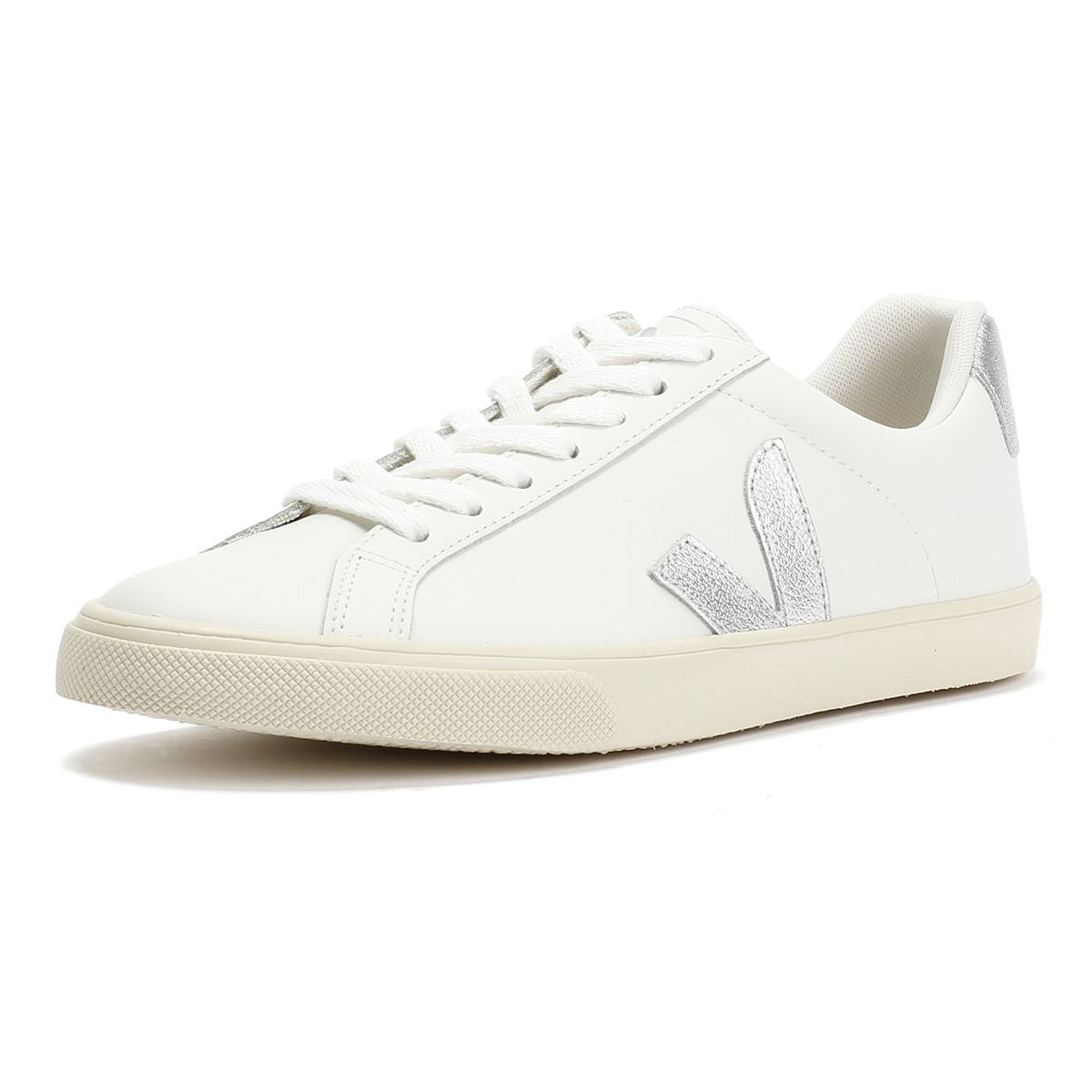 Veja Esplar Leder Damen Weiße Sneakers