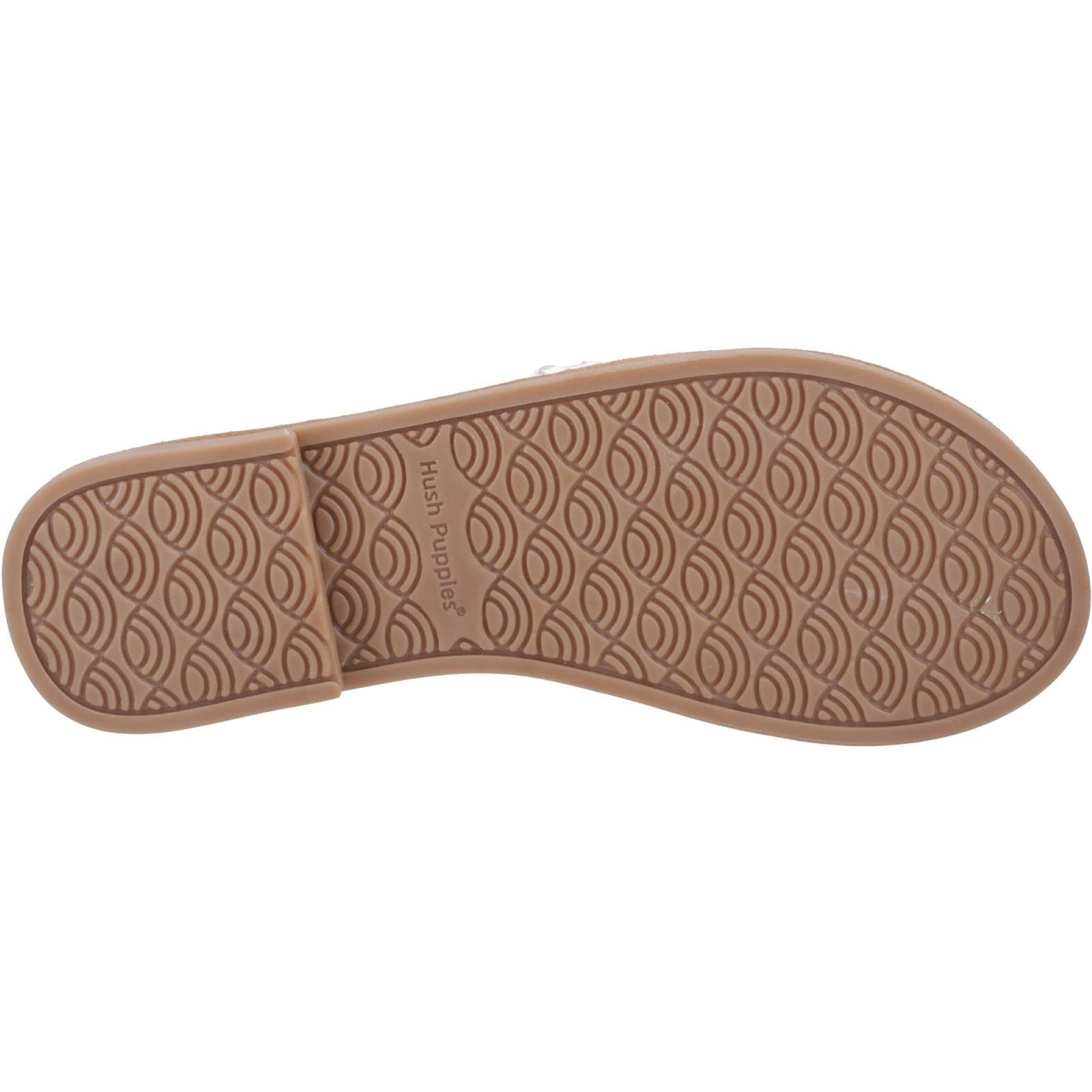 Hush Puppies Hetty Slide Damen Sandalen Aus Weißem Leder