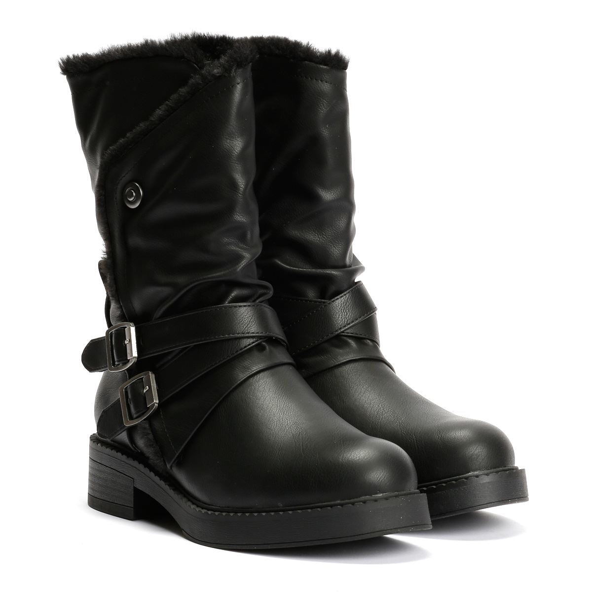Blowfish Malibu Voyage Cozy Damen Schwarze Stiefel