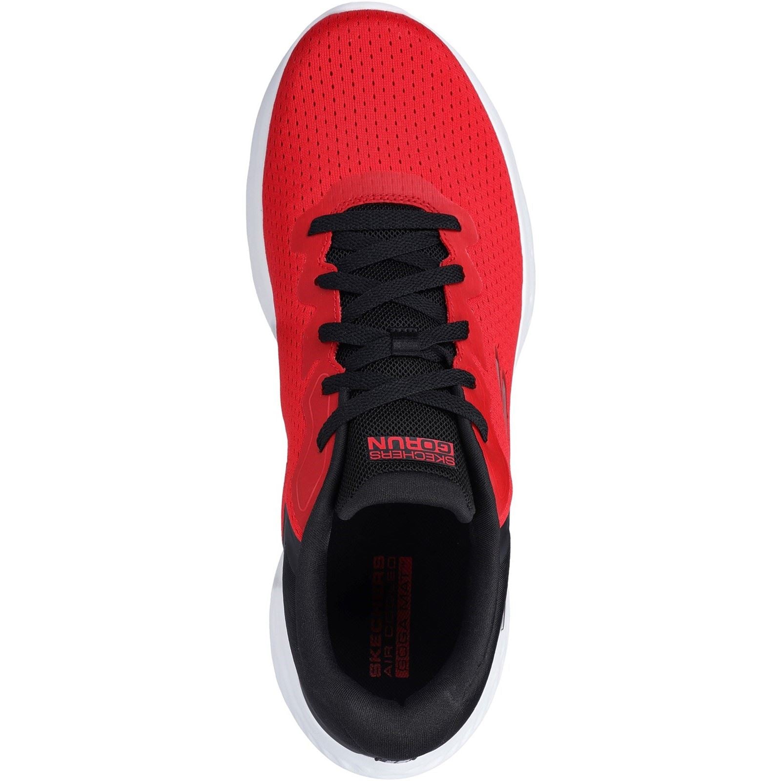 Skechers GO RUN Lite - Anchorage Textile Herren Sneaker In Rot/Schwarz