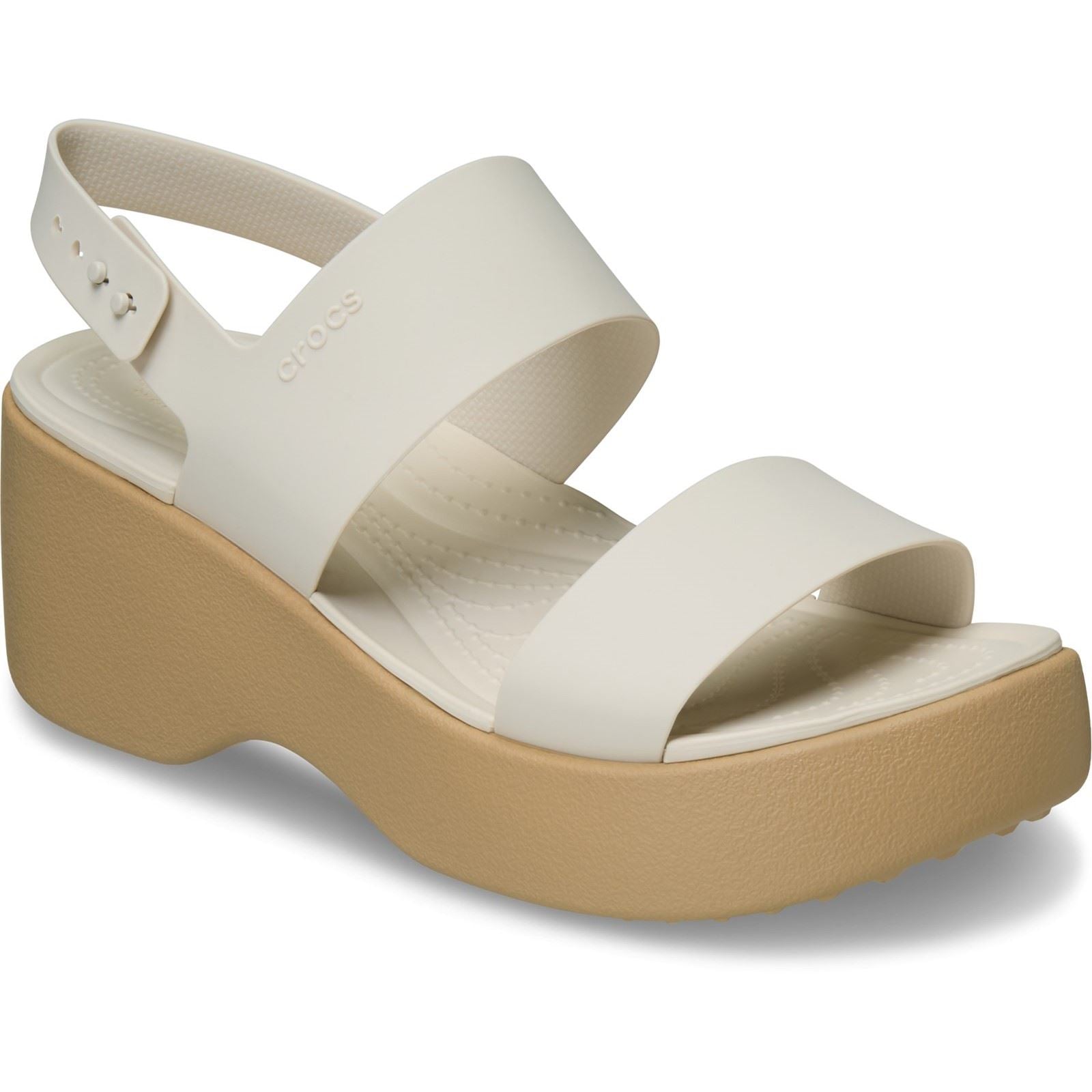 Crocs Brooklyn Sky Eva Damen Frappe/Cashew Sandalen