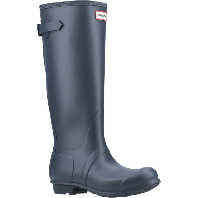 Hunter Original Tall Back Adjustable Gummistiefel Für Damen In Marineblau