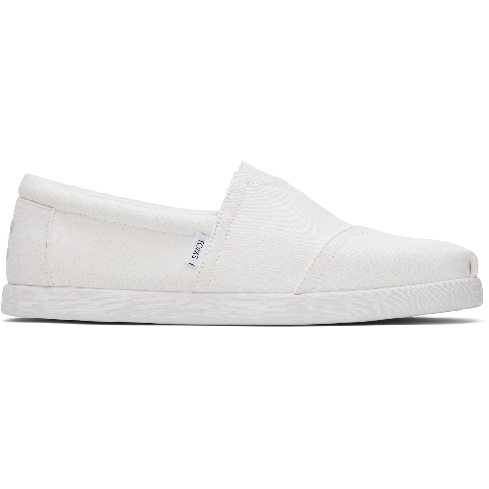 TOMS Alpargata Forward 100% Baumwolle Herren Espadrilles In Weiß