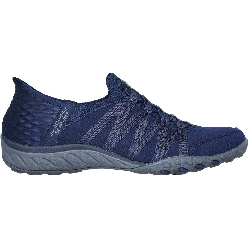 Skechers Breathe-Easy - Roll-With-Me Textile Damen Navy Sneakers