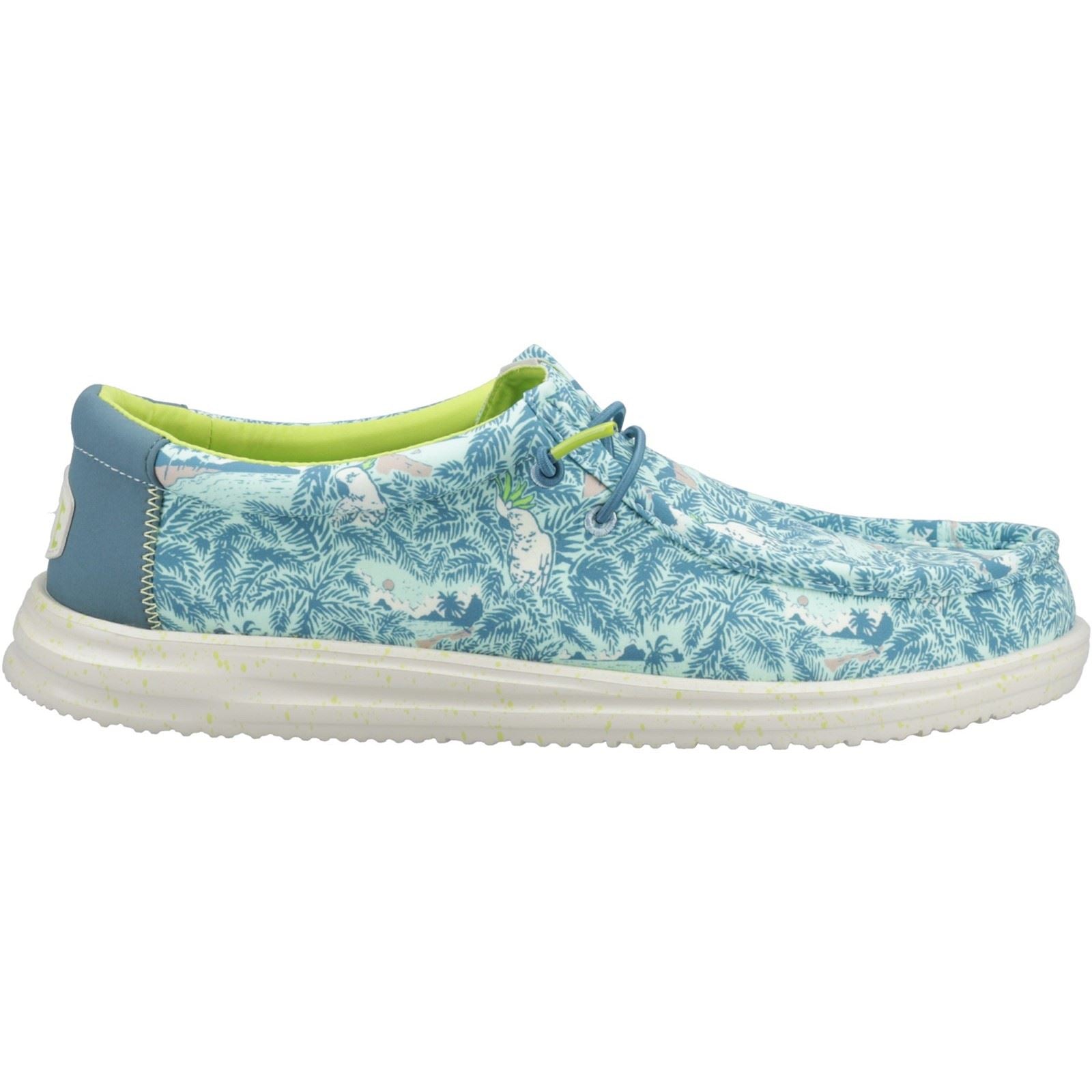 HEYDUDE Wally H2O Tropical Herren Blaue Tropische Bootsschuhe