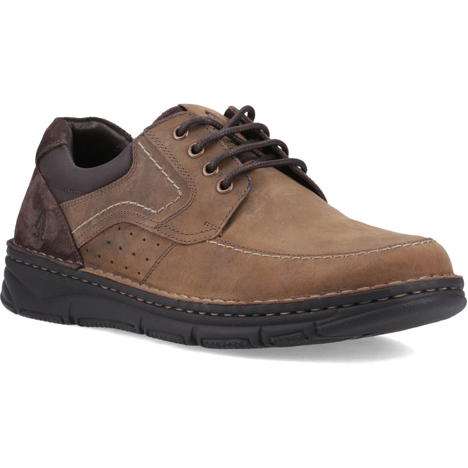 Hush Puppies Franklin Lace Up Shoe Leder Herren Tan Freizeitschuhe