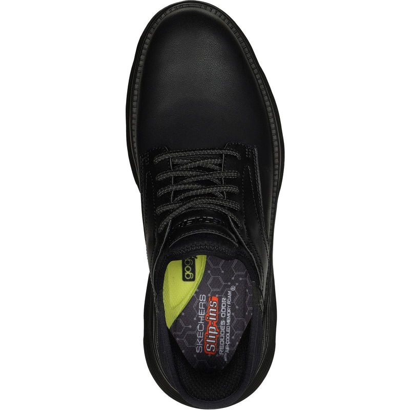 Skechers Garza - Gervin Schwarze Farbe Herren-Schnürschuhe Aus Leder