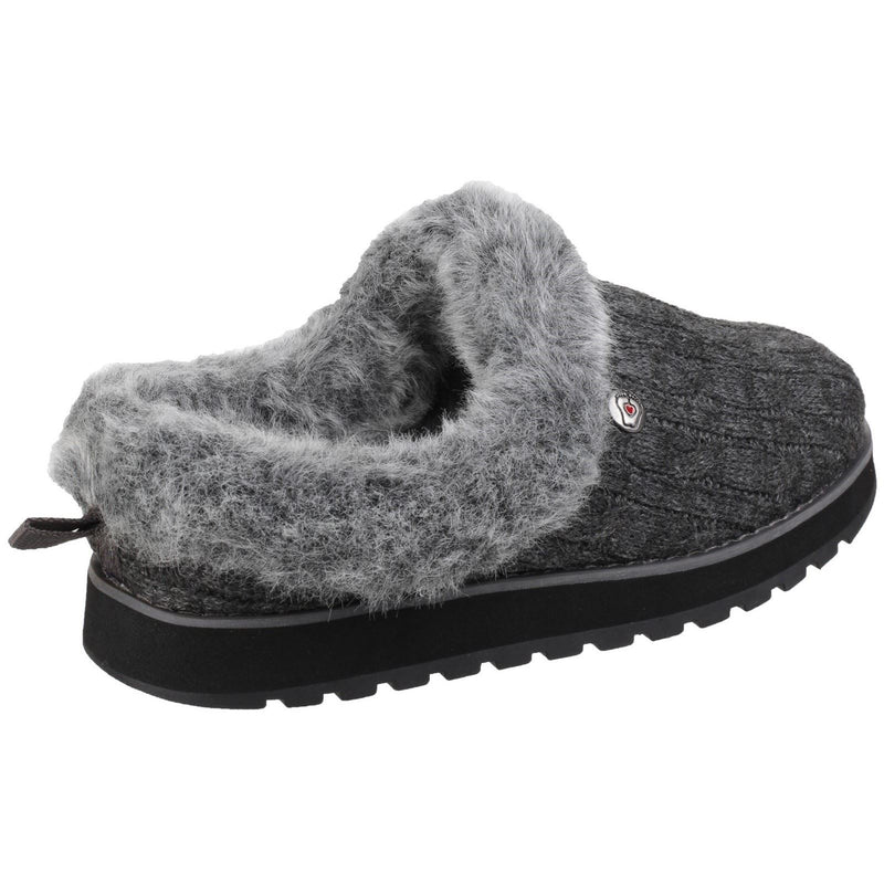 Skechers Keepsakes Ice Angel Polyester Damen Hausschuhe In Anthrazit