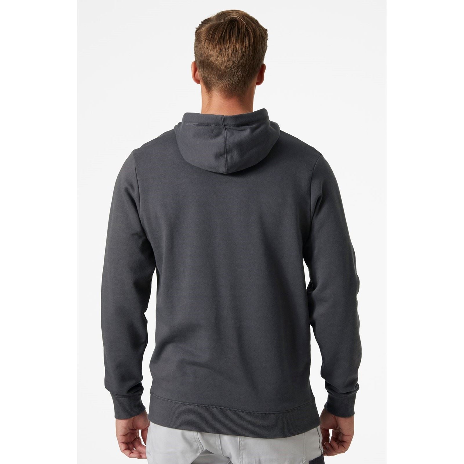 Helly Hansen Workwear Classic Baumwoll Herren Graues Kapuzensweatshirt