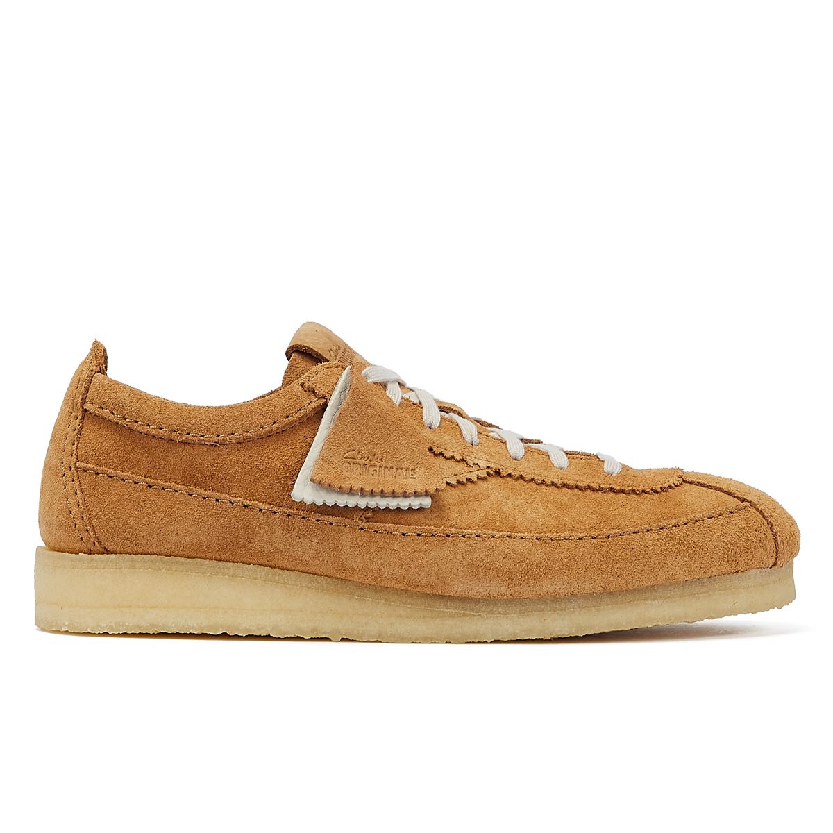 Clarks Originals Wallabee Tor Suede Herren-Schnürschuhe Aus Wildleder In Mittlerem Tan.