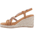 Hush Puppies Jenny Espadrille Wedge Damen Wildleder Keilabsatzschuhe In Tan