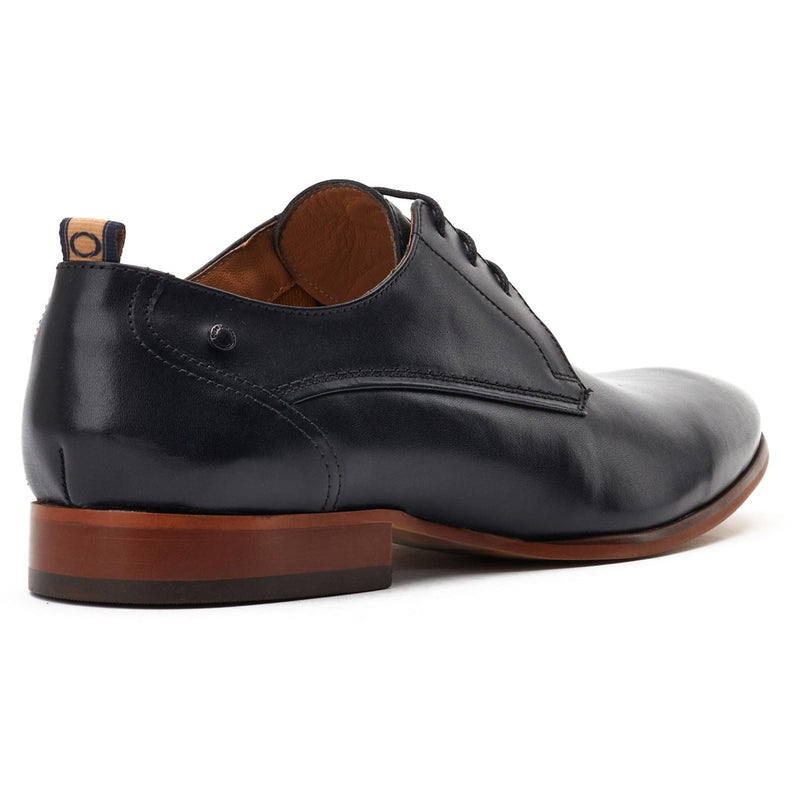 Base London Gambino Excel Herrenschuhe Aus Schwarzem Leder Mit Schnürung