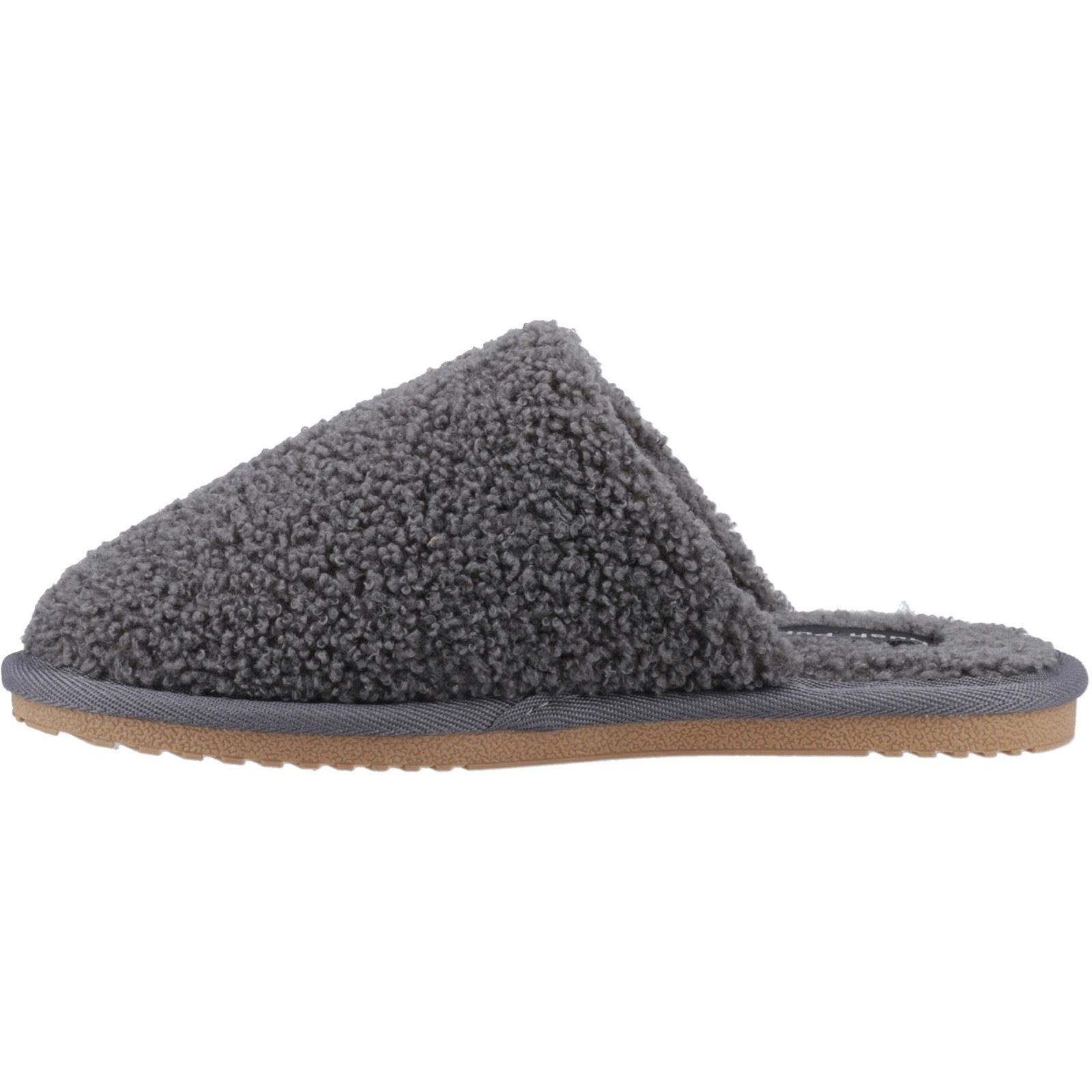 Hush Puppies Joanna Damen Hausschuhe aus Textil in Kohlefarbe