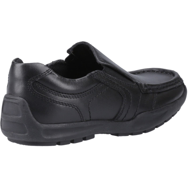 Hush Puppies Morgan Lederslipper In Schwarz Für Jungen