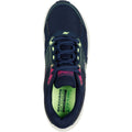 Skechers GO RUN Consistent 2.0 Advantage Leder Damen Sneakers In Marineblau/Mehrfarbig