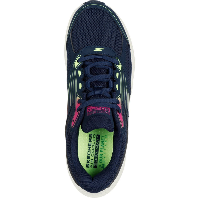 Skechers GO RUN Consistent 2.0 Advantage Leder Damen Sneakers In Marineblau/Mehrfarbig