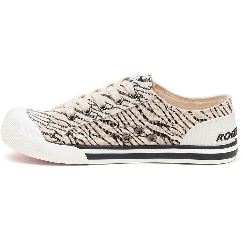 Rocket Dog Jazzin Wales Baumwoll Damenschwarze Turnschuhe