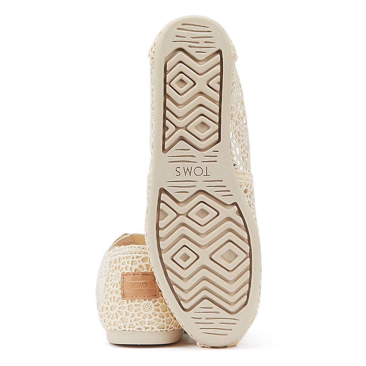 TOMS Apargata Crochet Natural Espadrilles Women's Beige Sandal
