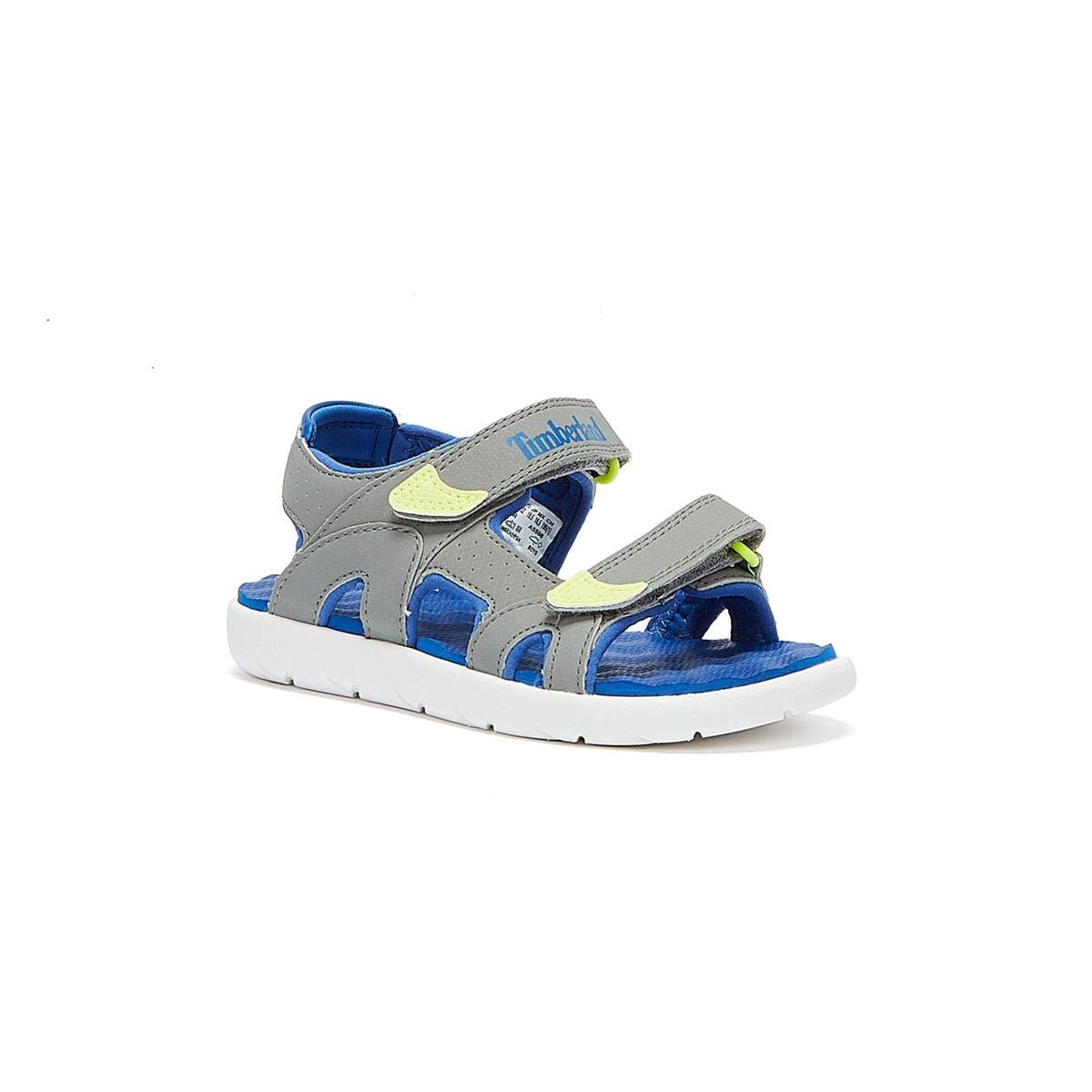 Timberland Perkins Row 2-Riemen Kleinkinder-Sandalen In Grau