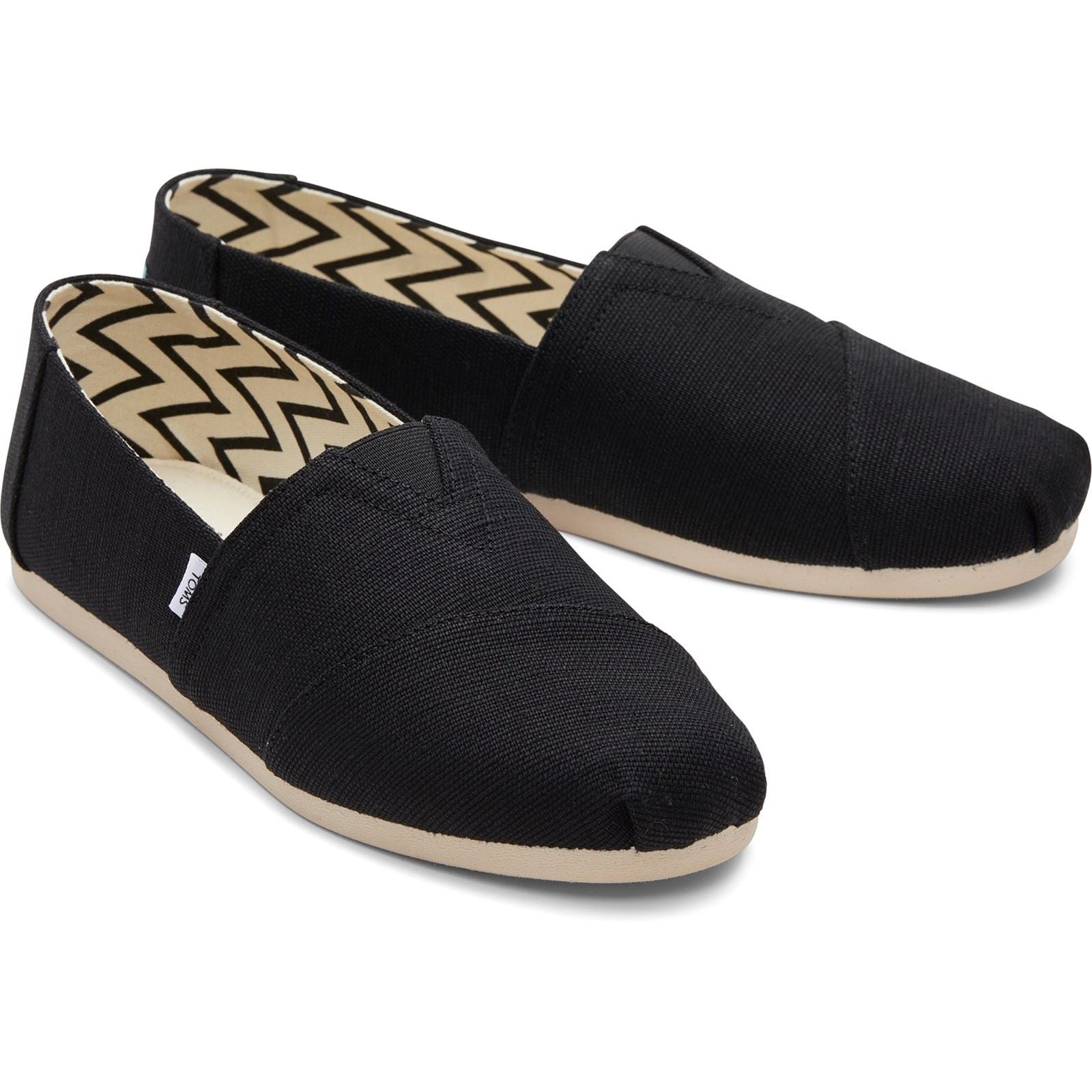 TOMS Alpargata Classic Baumwoll Herren Schwarze Espadrilles