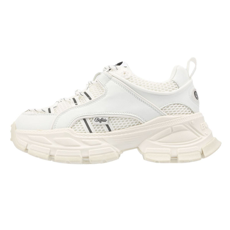 Buffalo Saturn Lace Damen Weiße Turnschuhe