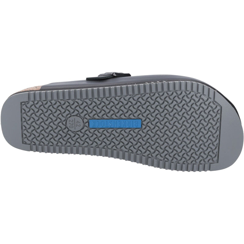 Birkenstock Boston Super Grip Leder Herren Schwarz