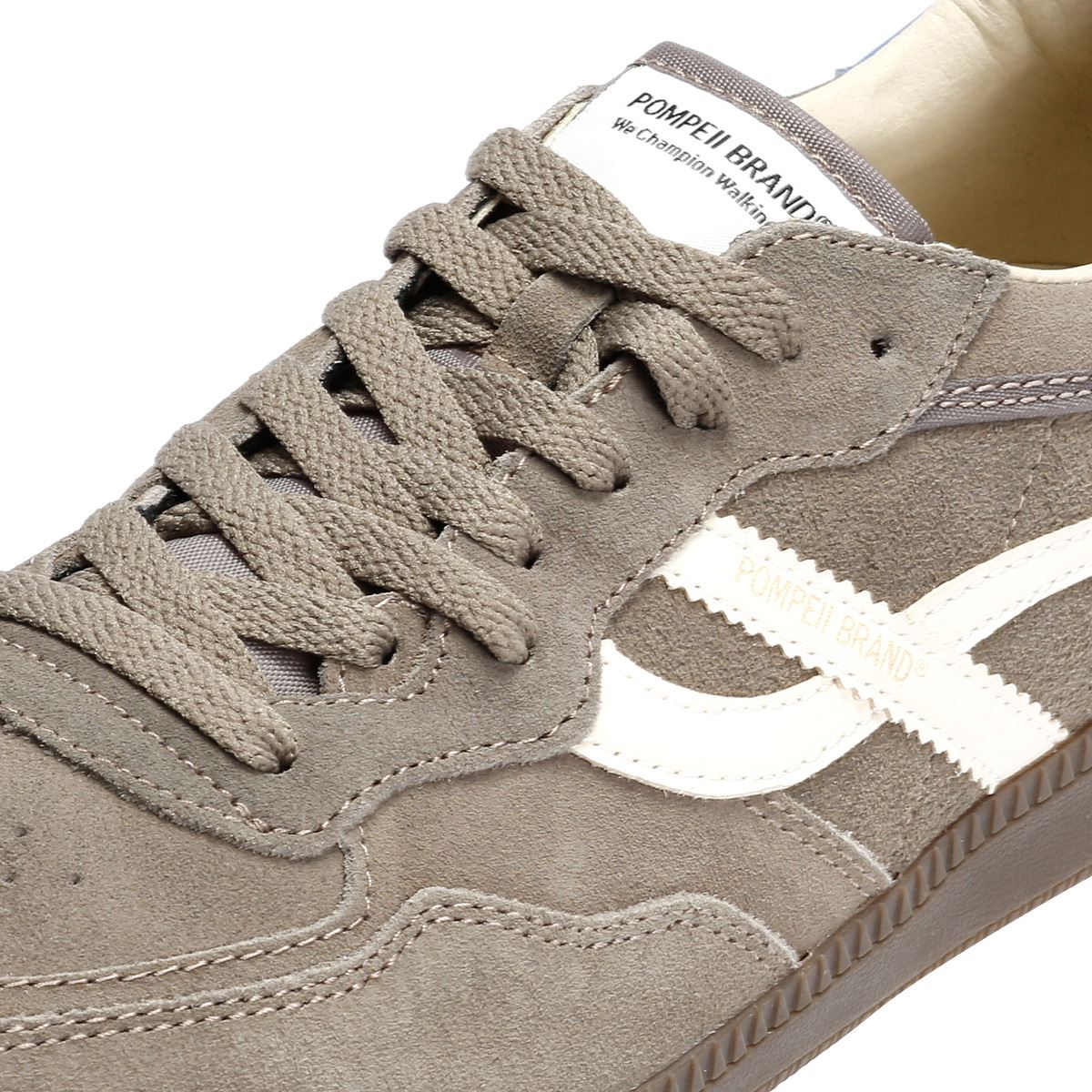 Pompeii Elan Sala Wildleder Herren Graue Sneakers
