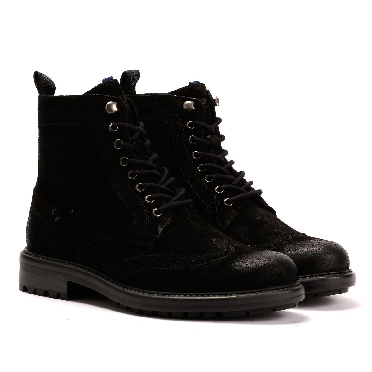 Osprey London The Professor Wildleder Herren Schwarze Stiefel