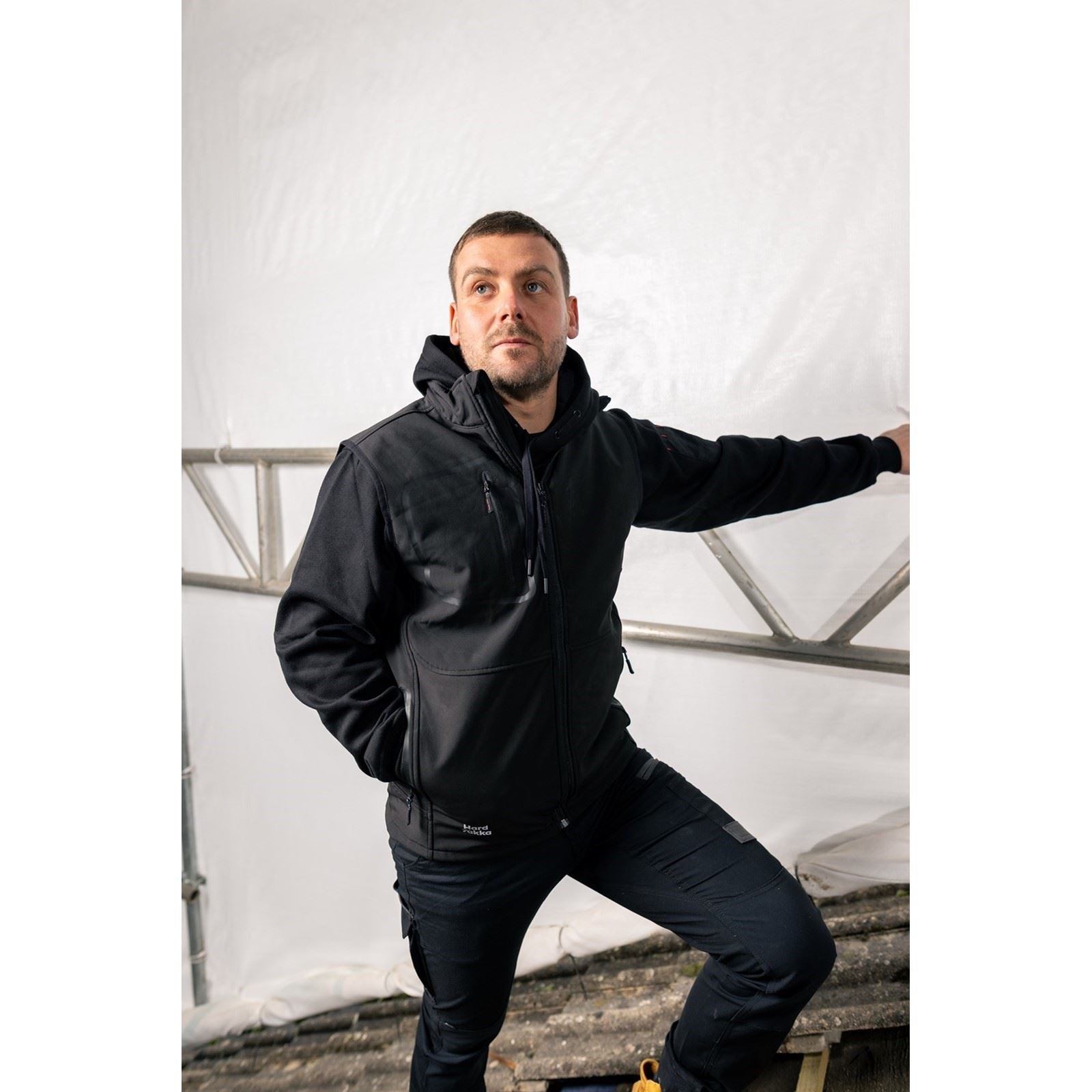 Hard Yakka Toughmaxx Herren Schwarze Westen