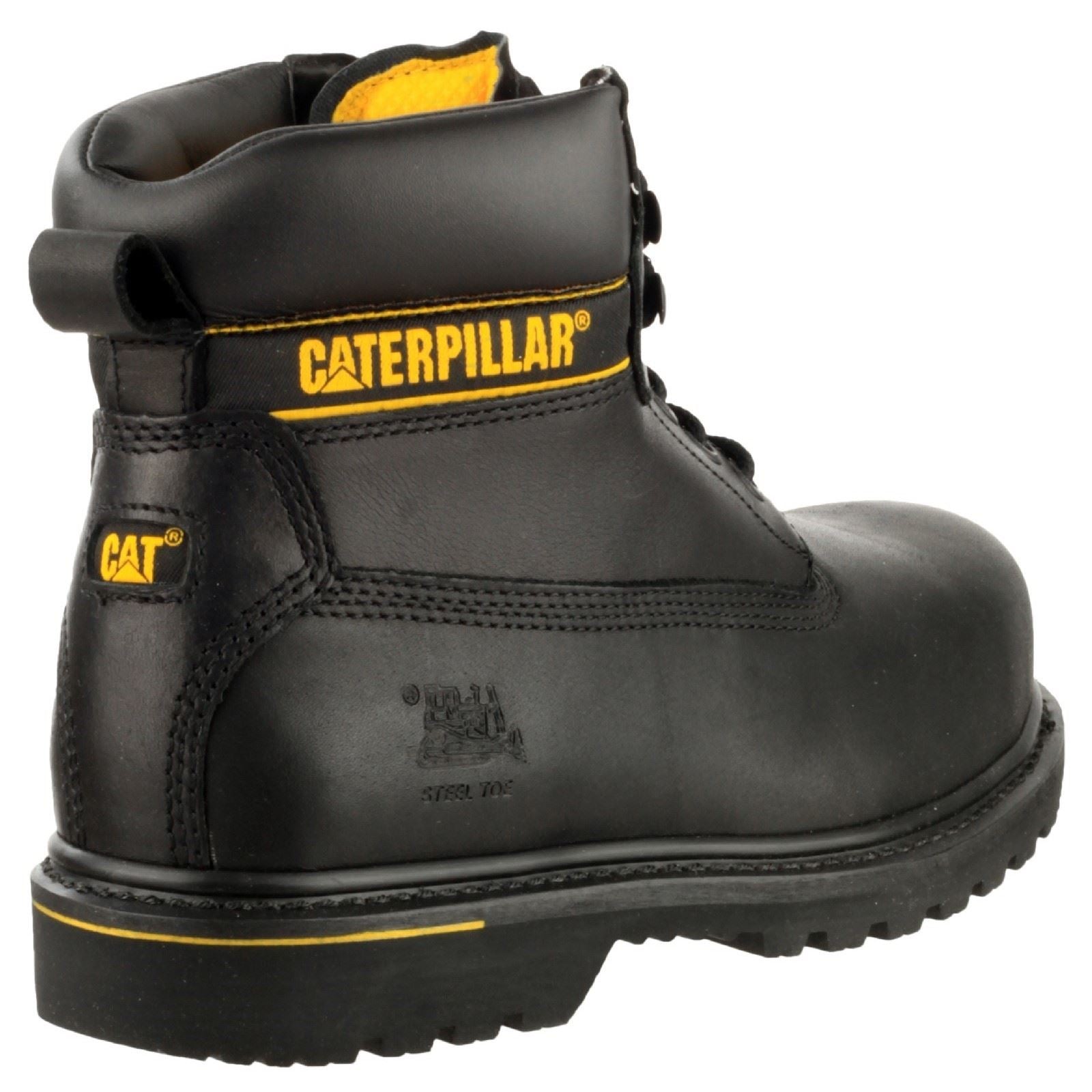 Caterpillar CatHolton S3 Leder Schwarz Sicherheitsschuhe