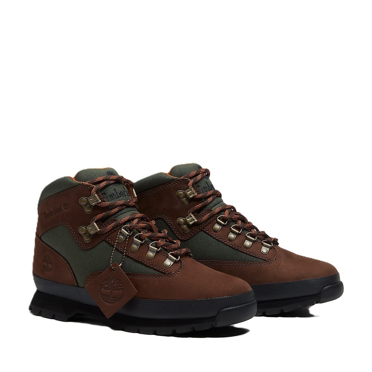 Timberland Euro Hiker Mid Lace Nubuck Herren Braune Stiefel