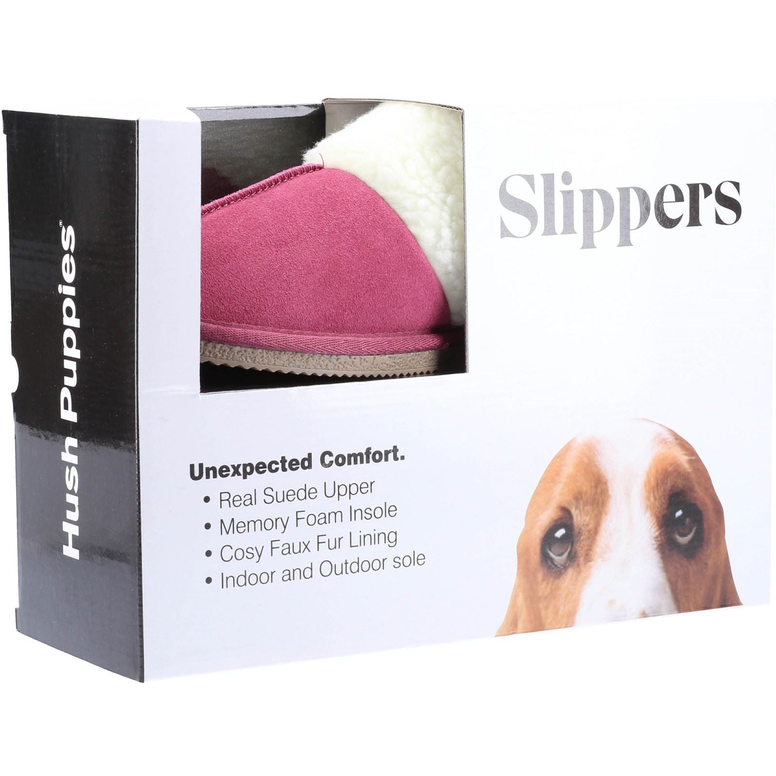 Hush Puppies Arianna Wildleder Damen Rosa Hausschuhe