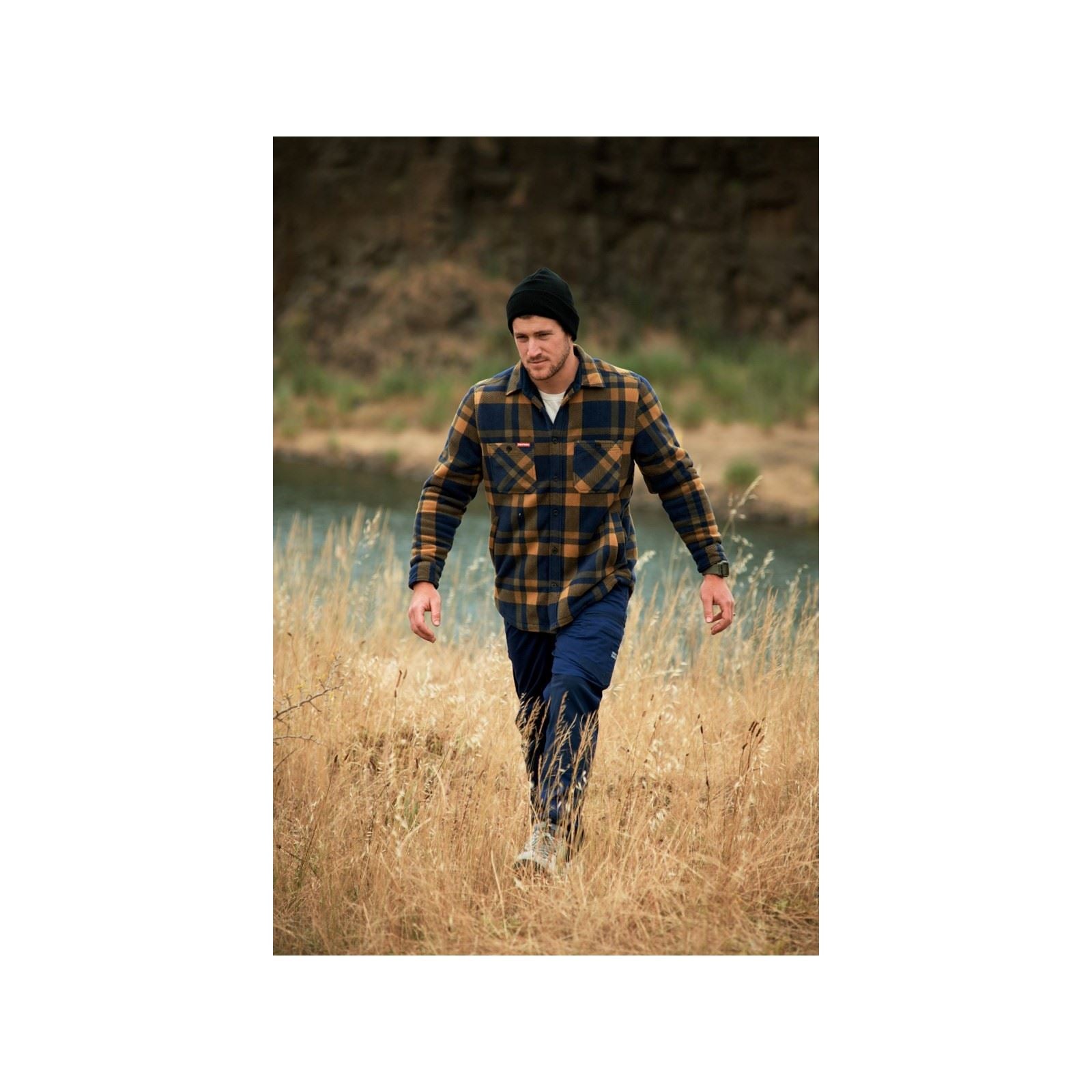 Hard Yakka Raptor Active Baumwoll Herren Blaue Outdoor Hosen