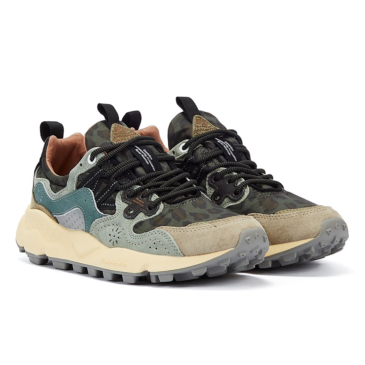 Flower Mountain Yamano 3 Schwarze Farbe/Graue Wildleder-Sneakers