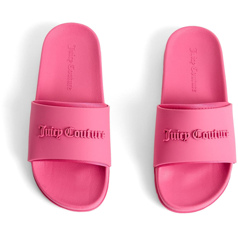 Juicy Couture Embossed Pvc Damen Pink Glow Slides
