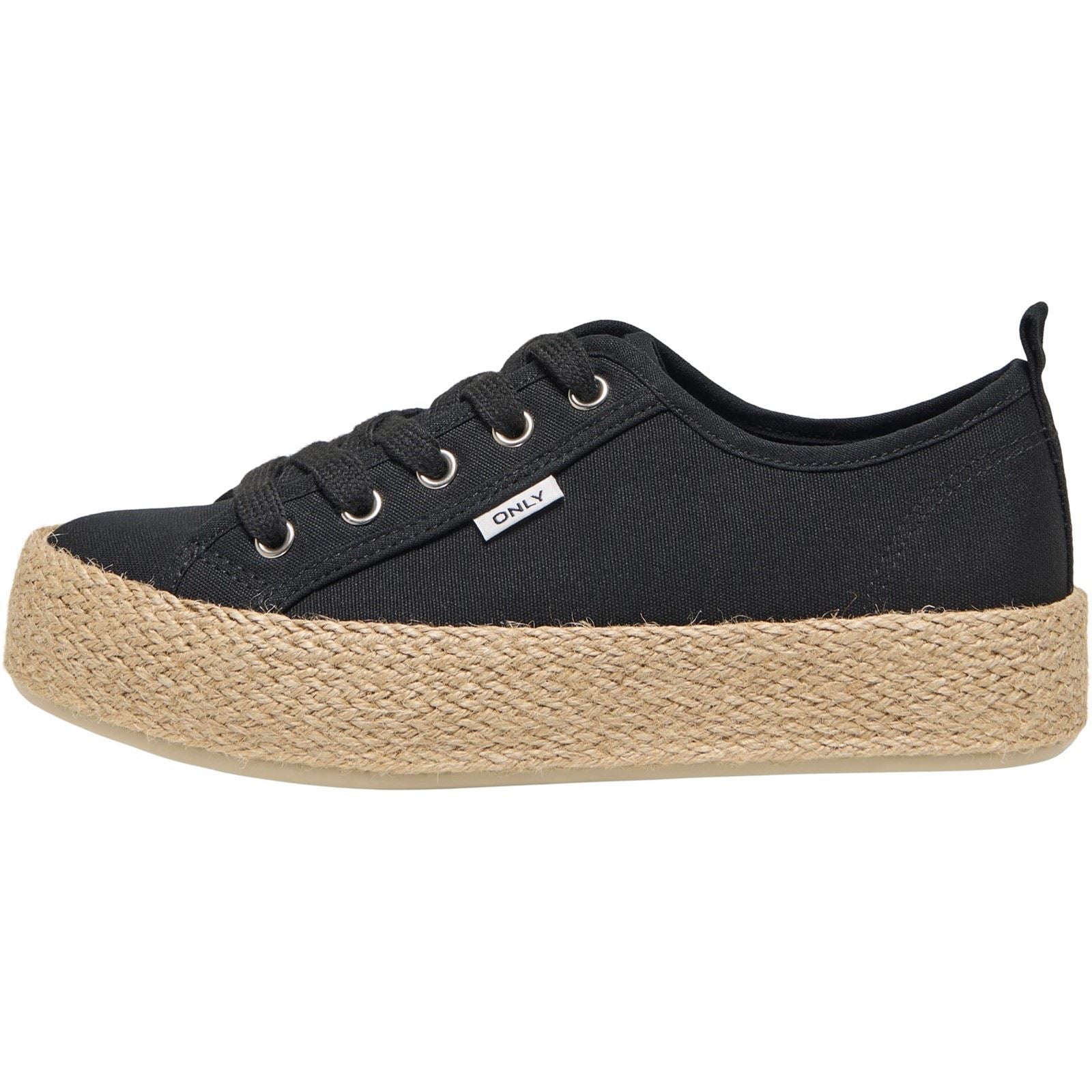 ONLY IDA 1 Damen Sneakers Aus Baumwolle In Schwarz