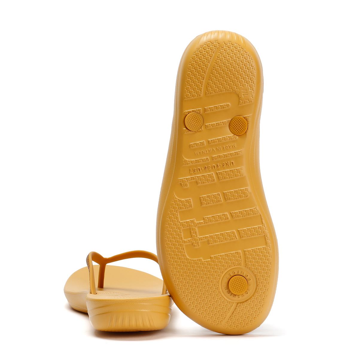FitFlop Iqushion Sparkle Damen Braune Flip-Flops