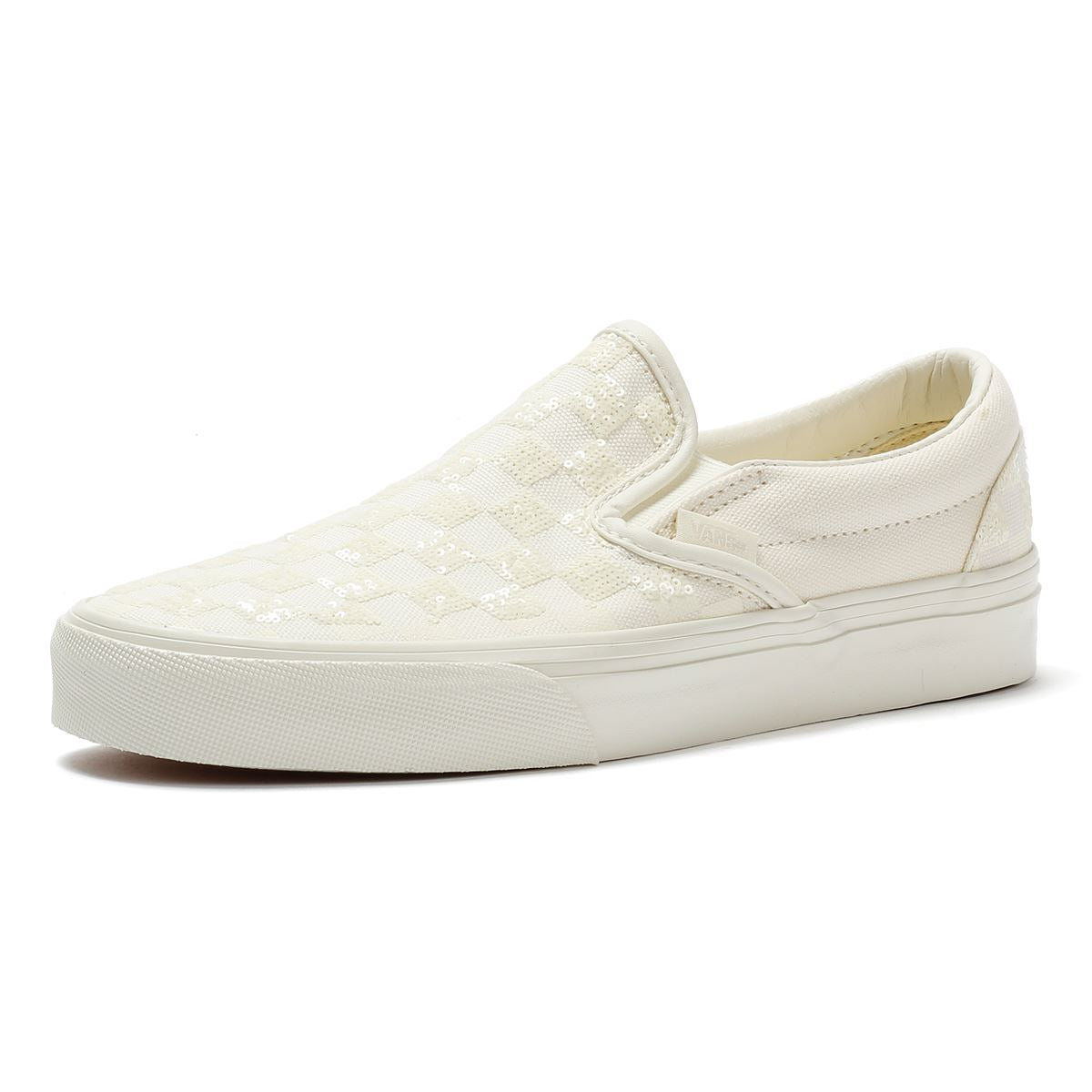 Vans Classic Slip-On Leichte Weiße Sneakers Aus Canvas