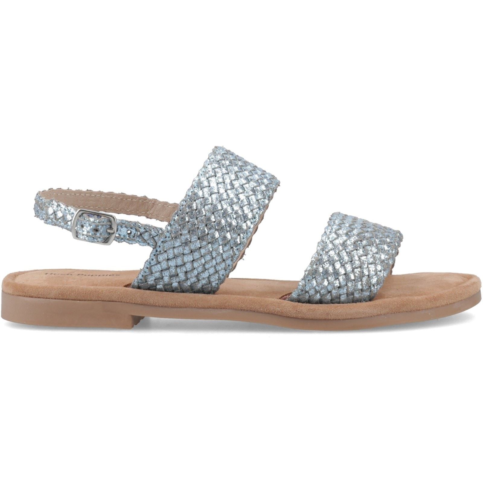 Hush Puppies Helene Sandal Leder Damen Blaue Sandalen