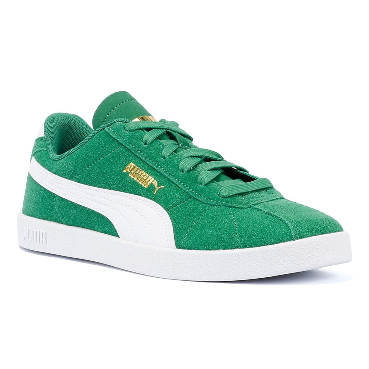 Puma Club II Grüne Wildleder Turnschuhe